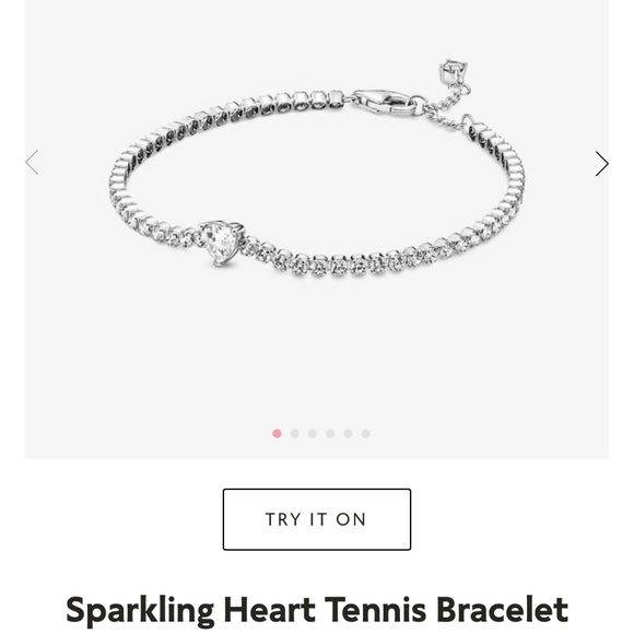 Pandora Jewelry New Pandora Sparkling Heart Tennis Bracelet